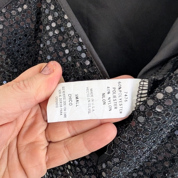 Women's Vintage Cinema Etoile Small Sequin Slip - Picture 5 of 7